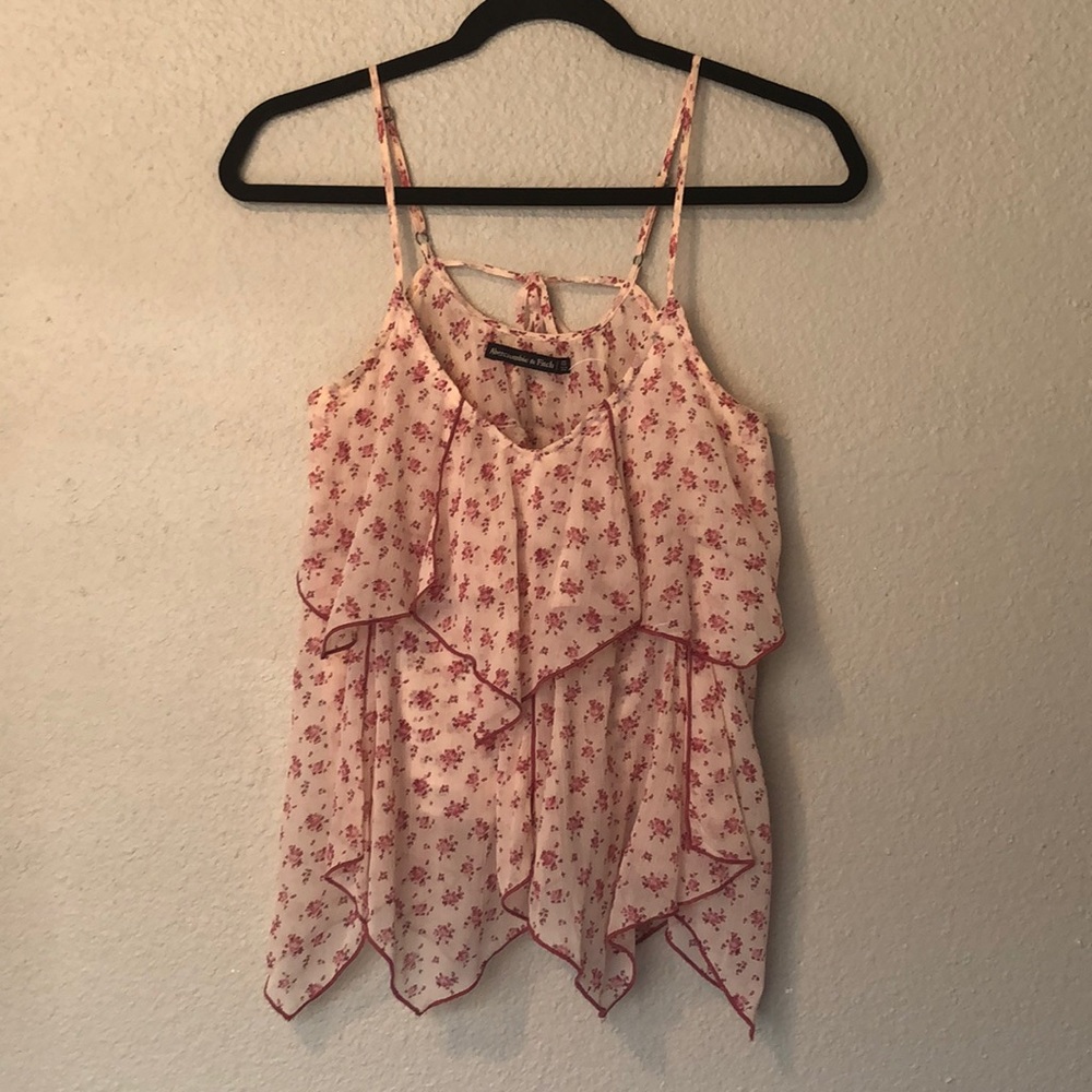NWOT Abercrombie & Fitch Floral Layered Tank